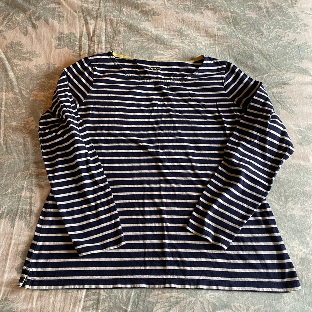 Boden Stripe Long Sleeve Tee